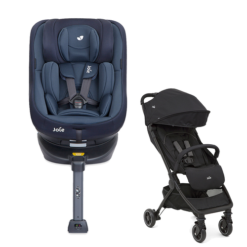 spin360 ISOFIX 0-4歲全方位汽座+pact™輕便型推車