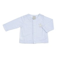 藍色小比得小外套(護膚天絲洞洞提花布)