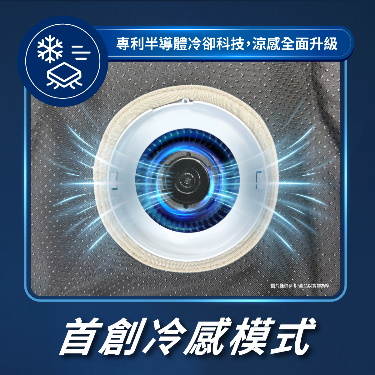 首創冷感模式 首創冷感模式