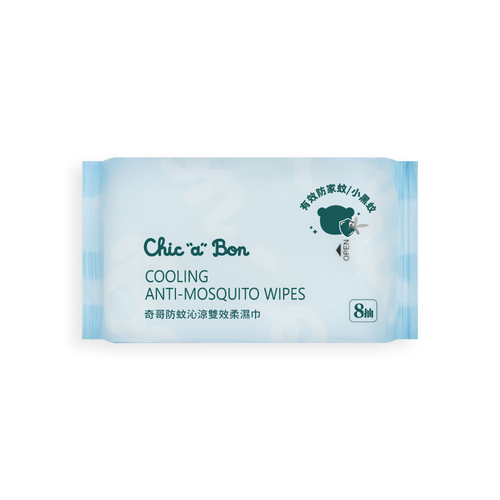防蚊沁涼雙效柔濕巾