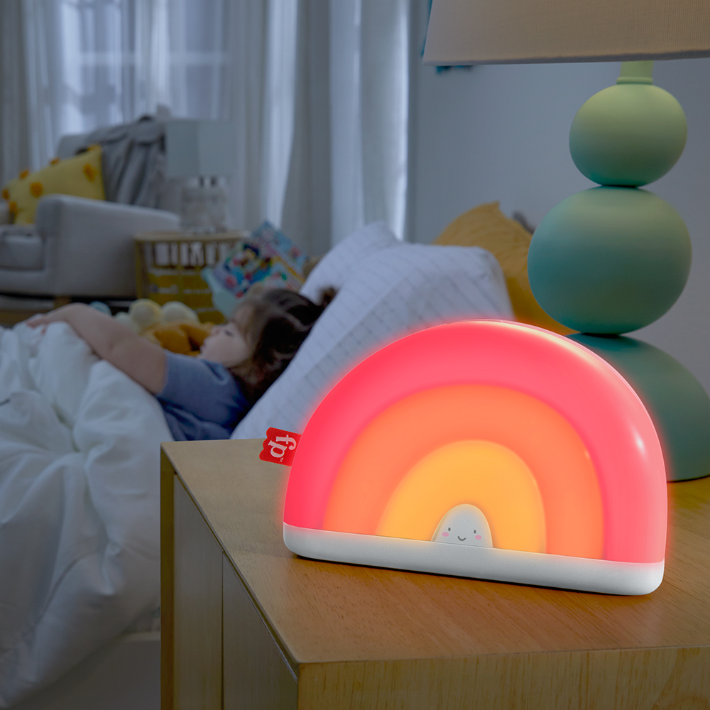 幫助嬰兒入睡推薦「費雪彩虹聲光音樂鈴」