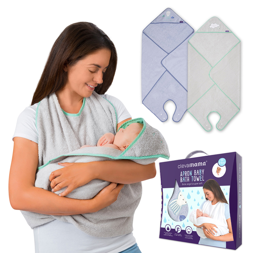 高需求寶寶禮物推薦「ClevaMama 寶寶浴巾」