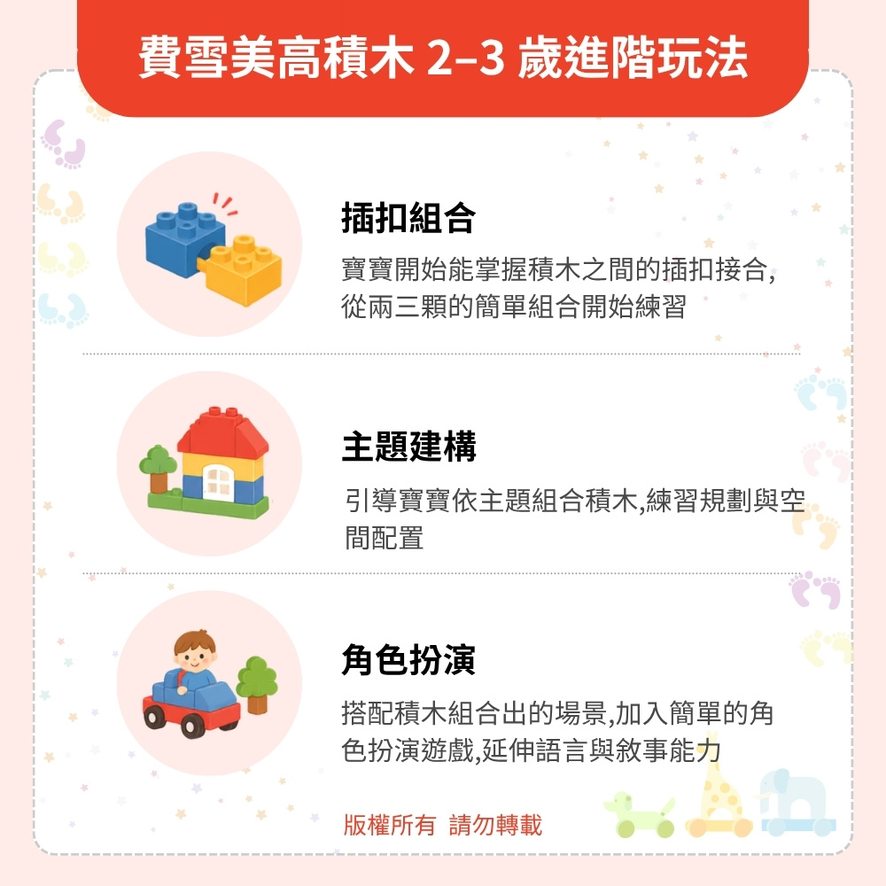 費雪美高積木 2&ndash;3 歲進階玩法：鍛鍊空間邏輯與創造力