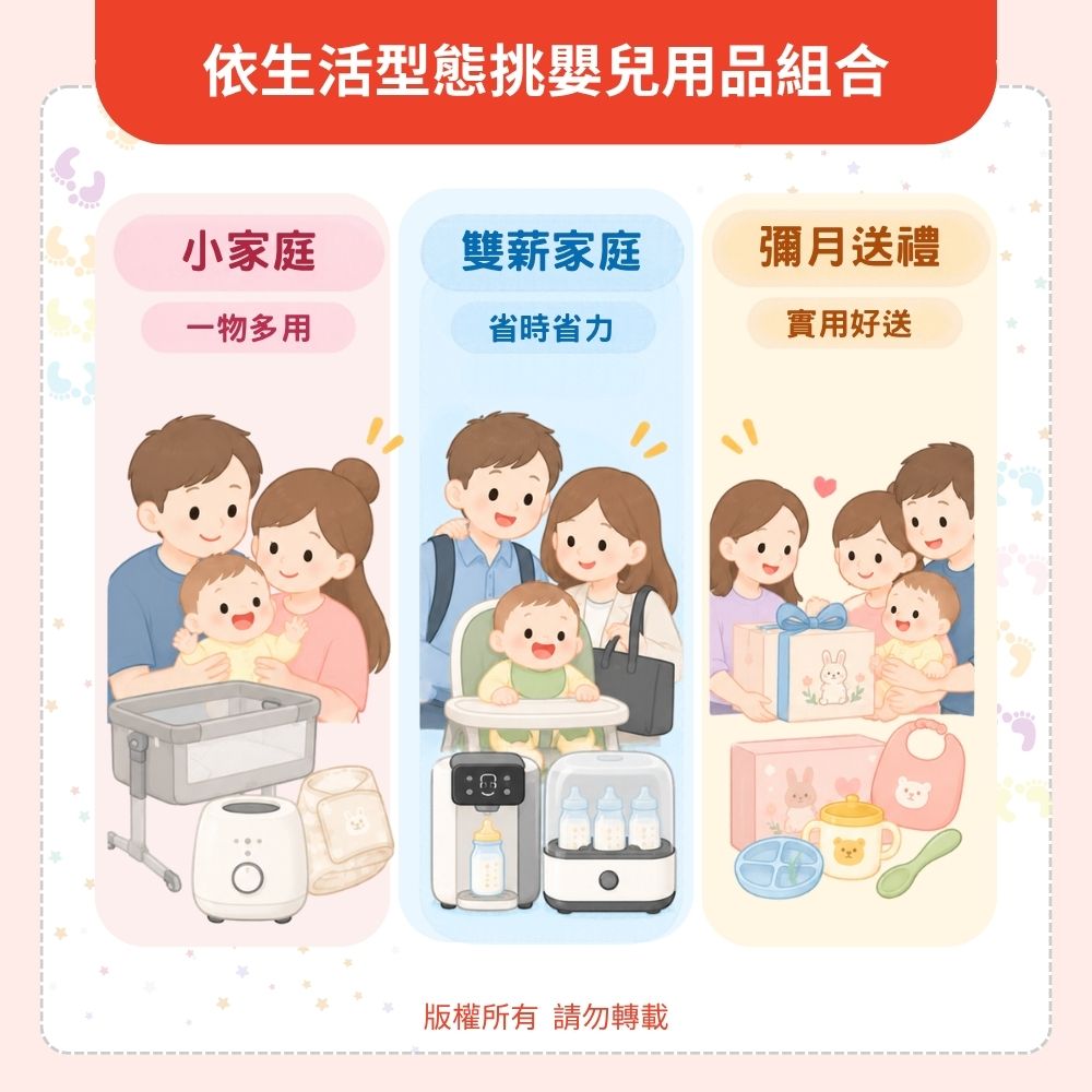 小家庭、雙薪、送彌月禮:依生活型態挑嬰兒用品組合 小家庭、雙薪、送彌月禮:依生活型態挑嬰兒用品組合