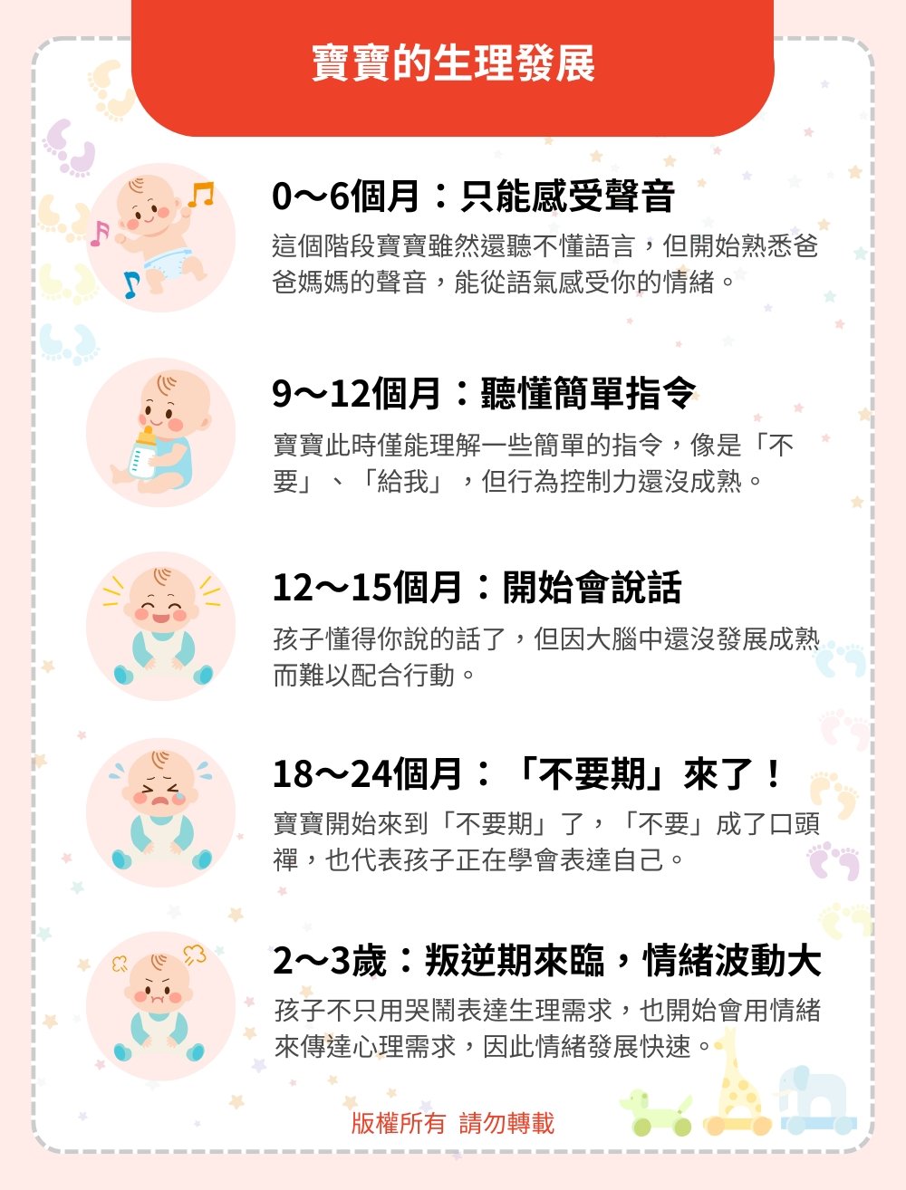 寶寶的生理發展